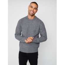 Threadbare Grey Crew Neck Knitted Jumper