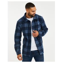 Threadbare Blue Check Faux Borg Shacket