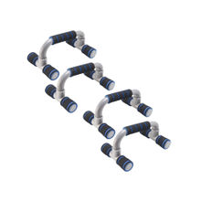 Strauss Pack of 2 Moto Push up Bar - Black & Blue