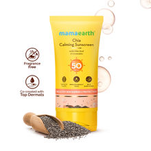 Mamaearth Chia Calming Sunscreen with SPF 50 PA++++ for a Hydrated Glow - In-Vivo tested