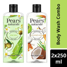 Pears Naturale Nourishing Coconut Water + Detoxifying Aloevera Bodywash Combo