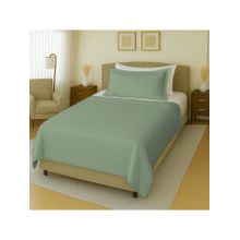 100% Cotton 144TC Single Bedsheet with 1 pillow covers Solid Green (Single)