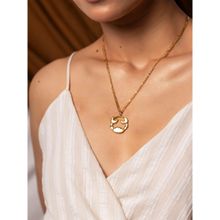 Michelle Alexander Cancer - 18K Gold Plated Pendant with Anti-Tarnish E-coating