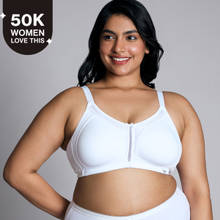 Nykd By Nykaa Everyday Cotton M-Frame Bounce Control Non-Padded Non-Wired Bra NYB101 White