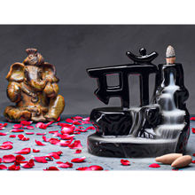 BODHI HOUSE Maa Ceramic Smoke Fountain With 20 Backflow Incense Cones