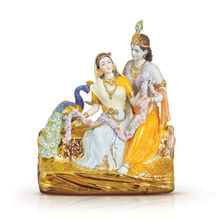Momentz Porcelain Radha Krishana-Golden