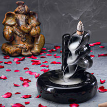 BODHI HOUSE Pipe Ceramic Smoke Fountain With 20 Backflow Incense Cones
