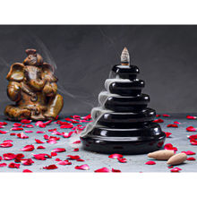 BODHI HOUSE Ring Ceramic Smoke Fountain With 20 Backflow Incense Cones