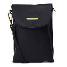 Lapis O Lupo Women's Mobile Sling Bag (LLSL0062BK Black)
