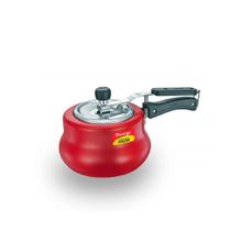 Prestige Nakshatra Duo Plus Svachh Aluminium Spillage Control Handi Pressure Cooker 3L Red