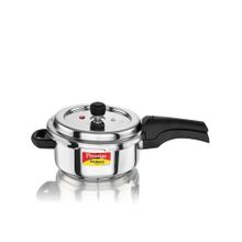 Prestige Deluxe Alpha Svachh Stainless Steel Induction Compatible Pressure Cooker 3L Silver