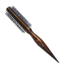 Bronson Professional Dark Brown Wooden Round Hair Brush