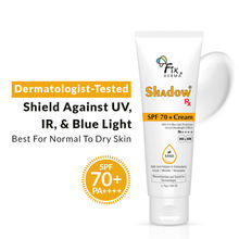 Fixderma Shadow Rx Sunscreen SPF 70+ Cream For Dry Skin Acne Prone
