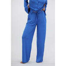 NeceSera Olympian Blue Modal Flared Lounge Pant