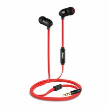 Foxin BASS PRO+ T1 Metallic in-Ear Wired Earphones (Black Red)