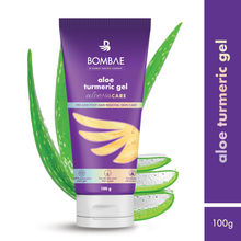 Bombae Aloe Turmeric Gel For Hair & Face With Pure Aloe Vera Gel, Turmeric For Post And Pre Shaving