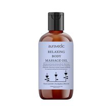 Auravedic Relaxing Body Massage Oil For Women Men Body Oil For Glowing Skin Lavender Mint