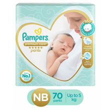 Pampers Premium Care Diaper - NB (Pack of 70)