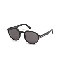 Tom Ford FT0696 55 01a Iconic Round Shapes In Premium Plastic Sunglasses