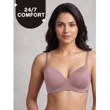 Ultimate 24/7 Multiway Luxe 3/4th Coverage Padded Non Wired T-Shirt Bra NYB459 Lavender