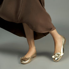 Heel Your Sole Lily Gold Ballerina