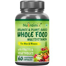 Nutrainix Organic Whole Food Multivitamin For Men & Women Vegetarian Capsules