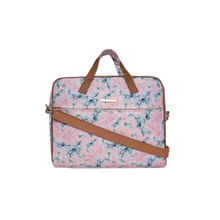 Astrid Floral Printed Laptop Office Bag With Detachable Strap