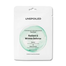 Unspoiled 0.5% Retinol & 0.5% Alpha Arbutin Face Sheet