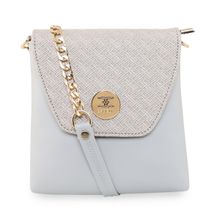 ESBEDA Grey Color Crossbody Mini Slingbag For Women