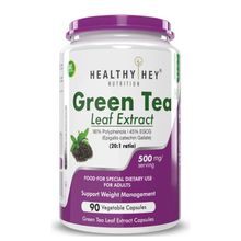 HealthyHey Nutrition Premium Green Tea Extract Supplement - Veg Capsules