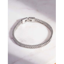 Palmonas Delicate Silver Chain Bracelet For Mens