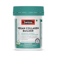 Swisse Vegan Collagen Builder Tablets With Biotin & Vitamin C Supports Natural Collagen Formation