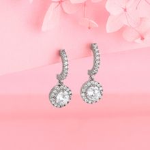 Giva 925 Sterling Silver Zircon Drizzle Drop Earring For Women And Girls
