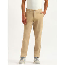 United Colors of Benetton Men Beige Cotton Blend Slim Fit Chinos
