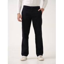 The Pant Project Men Black Cotton Regular Fit Trouser