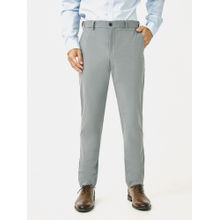The Pant Project Men Grey Polyester Slim Fit Trouser