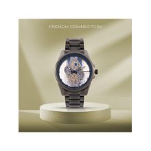 French Connection Men Embellished & Stainless Steel Bracelet Style Analogue Watch- FCK1BM (M)