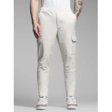 Jack & Jones Off White Cargo Pant