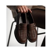 Coral Haze Deco Brown Loafers