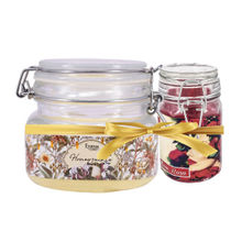 Eternia Combo of Honeysuckle 28 Hours Double Wick with Rose 16 Hours Jar Candles