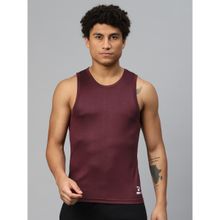 TOM BURG Mens Printed Tank Top Maroon