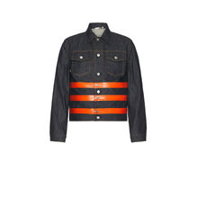 Helmut Lang 3 Zip Trucker Denim Jacket in Undone Indigo