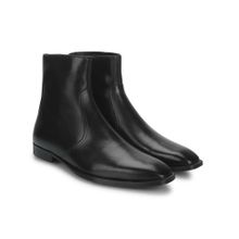 Saint G Frederick Black Leather Ankle Chelsea Boots