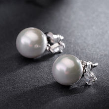 Carlton London Silver-Toned Spherical Studs, Rhodium-Plated, Has Artificial Stones And Beads