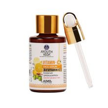 Ayouthveda Vitamin-C Face Serum Enriched With Lemon & Saffron, For Bright, Glowing & Radiant Skin