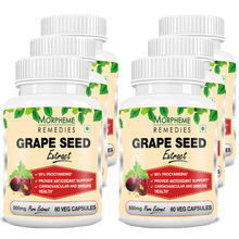 Morpheme Grape Seed Extract 500mg Extract - 60 Veg Caps. x 6