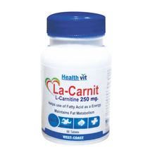 HealthVit La-Carnit L-Carnitine 500 Mg 60 Capsules