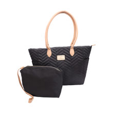 BEBE Women's Tote Handbag With Pouch Black