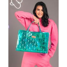 Hamster London Raver Tote Bag Sea Green (M)