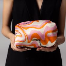 Hamster London Blush Wiggle Orange Medium Pouch